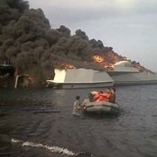Panglima TNI Tepis Kapal Siluman Klewang Terbakar Akibat Sabotase 