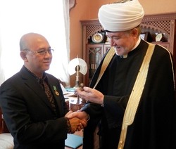 Diplomat RI Dapat Bintang Kehormatan dari Mufti Rusia