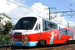 Lucu! Kereta di Jepang Dihiasi Manga dan Anime