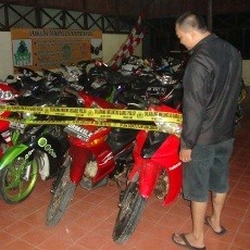 30 Motor Diduga Hasil Penggelapan dan Pencurian Disita Polisi di Manado