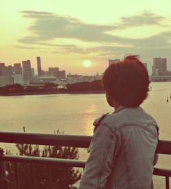 Sunset On Odaiba Beach