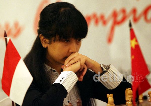 Ekspresi Pecatur Wanita Indonesia Open