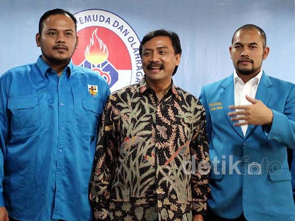 Menpora Bertemu KNPI