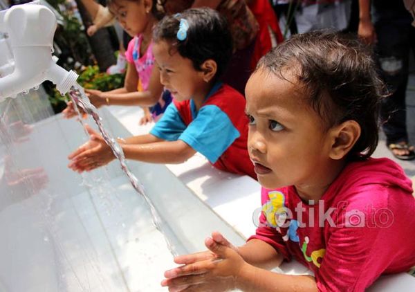 Siswa SD Peringati Hari Cuci Tangan