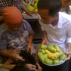Rominah Sukses Jual 15 Mangga ke Jokowi di Rusun Tanah Tinggi