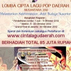 Akhir Oktober, 10 Lagu Baru Pop Daerah Segera Muncul