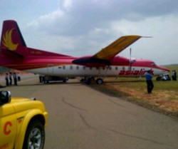 Pesawat Kargo yang Keluar Runway di Batam Berhasil Dievakuasi