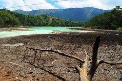 Wah! Kemarau Panjang, Telaga Warna Dieng Surut