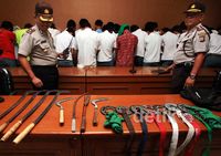 Bawa Senjata Tajam, Puluhan Pelajar Diamankan
