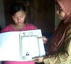 Ijazah Fadhila yang Ditahan Akhirnya Diberikan Pihak SMK Garuda