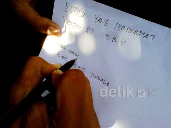 Tolak Kekerasan, Wartawan Kirim Surat ke Presiden
