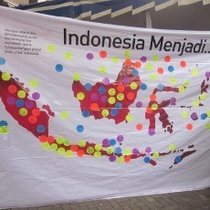 Puluhan Mahasiswa Bandung Tuliskan Harapannya untuk Indonesia