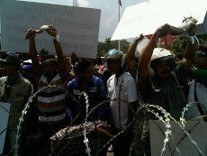 Protes Lele Impor dari Malaysia, Ratusan Peternak Geruduk Pemko Batam