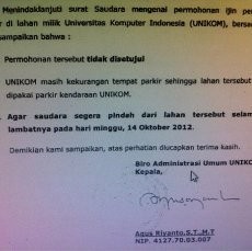 Unikom Minta Shelter Sepeda di Trotoar Depan Kampus Dipindahkan