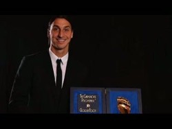 Ibra Genggam Golden Foot 2012