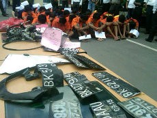 Polisi Amankan Puluhan Pencuri dan Anggota Geng Motor di Medan