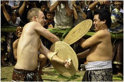 Perang Pandan,desa tenganan,Bali.