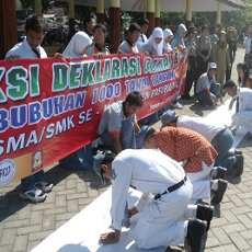 Pelajar Pasuruan Ikrar Anti Tawuran