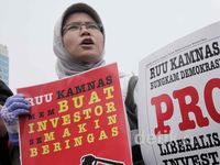DPR Kembali Didemo Tolak RUU Kamnas