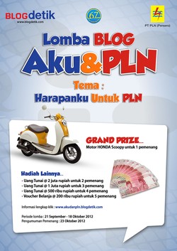  Ini Dia Pemenang Motor Lomba Blog Harapanku Untuk PLN