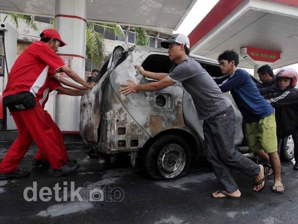 Xenia Nahas Jadi Korban SPBU Meledak
