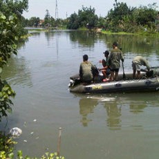 Seorang Pelajar Tenggelam Saat Mencuci Daging Kurban di Kali Surabaya
