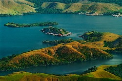 Danau Sentani di kota Jayapura - Papua