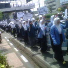 Peringati Sumpah Pemuda, Massa HTI Gelar Longmarch