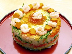 Sushi Cake, Cake Pesta dari Sushi yang Meriah