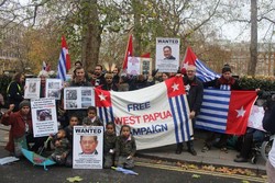 Demo Papua Merdeka Hadang Presiden Yudhoyono