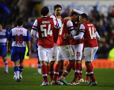 Menangi Drama 12 Gol, Arsenal Singkirkan Reading Menangi Drama 12 Gol, Arsenal Singkirkan Reading