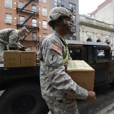Militer AS Dikerahkan ke New York Usai Topan Sandy