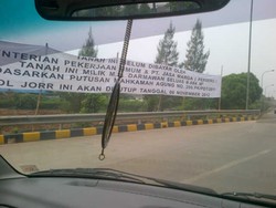 Warga yang Ancam Tutup Tol JORR 1 Jatiwarna Minta Ganti Rugi Lahan Rp 8 Miliar
