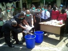 Polda Jateng Musnahkan Heroin dan Sabu 9 Kg