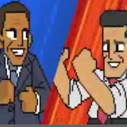 Obama-Romney Adu Jotos bak Jagoan Street Fighter