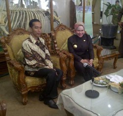 Bertemu Jokowi, Ratu Atut Kenang Kunjungannya ke Pasar Klewer