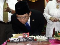 Genap Berusia 57 Tahun, Marzuki Alie Tiup Lilin