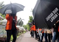 Aksi Diam Peringati 14 tahun Tragedi Semanggi I