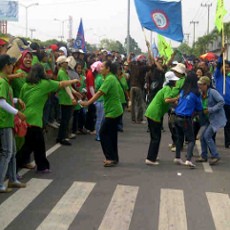 Ketua Serikat Pekerja Dimutasi, PT Jaya Lestari Didemo Buruh
