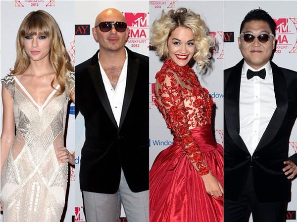 Parade Artis di Red Carpet di MTV EMA 2012