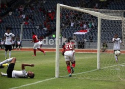 Bepe akhirnya menyelamatkan wajah Timnas Indonesia di babak kedua, dengan menjebol gawang Timor Leste yang dikawal Emerson Carlos Cesario.