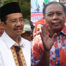 Unik, Bupati & Wakil Bupati Serdang Bedagai Adu Kuat Jadi Cawagub Sumut