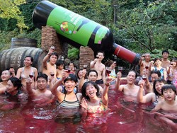 Bagaimana Rasanya Mandi dengan Red Wine Beaujolais?