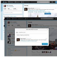 Twitter Tambahkan Tombol Email Tweet