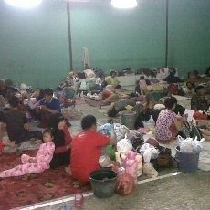 Serahkan Bantuan Pada Korban Banjir, Yance Bantah Kampanye