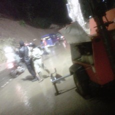 BPBD Pasang Lampu 40 Ribu Watt Pantau Lokasi Longsor