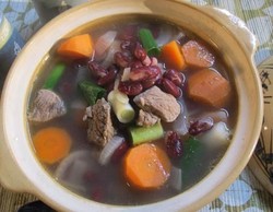 Resep Sup: Sup Daging Kacang Merah 