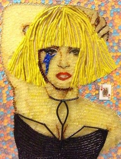 Wow, Potret Beyonce dan Lady Gaga ini Terbuat dari Permen!