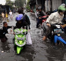 Lokasi Genangan Air di Jalanan Jakarta Pagi Ini