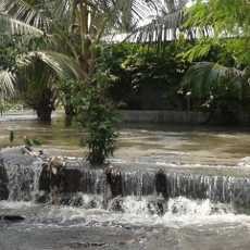 Sekolah Terendam Banjir, Bocah di Kampung Makasar Riang Bermain Air